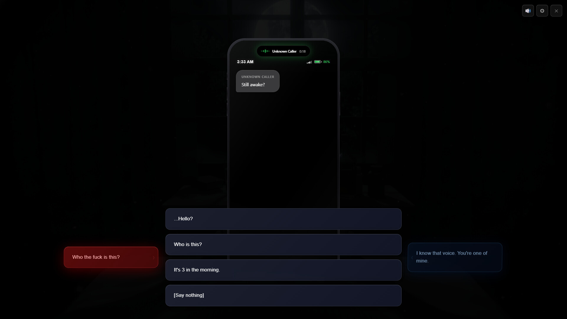 Branching dialogue choices